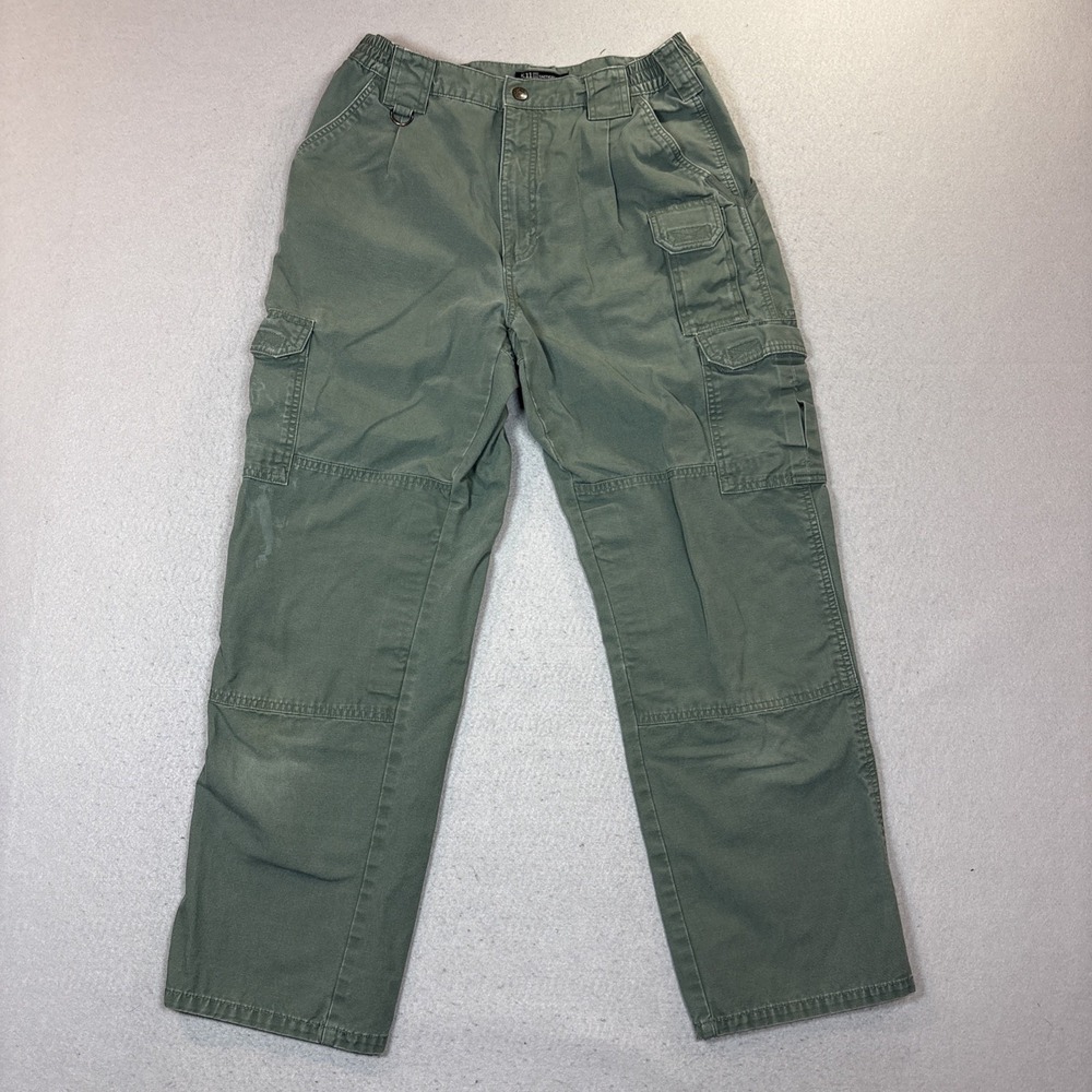 511 Tactical Series Pants Women‎ Sz 32 Green Cargo Mid Rise Work